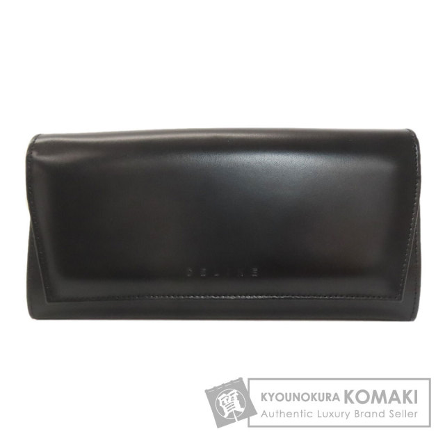 CELINE セリーヌ ロゴ 長財布（小銭入れあり） レザー レディース [中古] CELINE セリーヌ ロゴ 長財布（小銭入れあり） レザー レディース