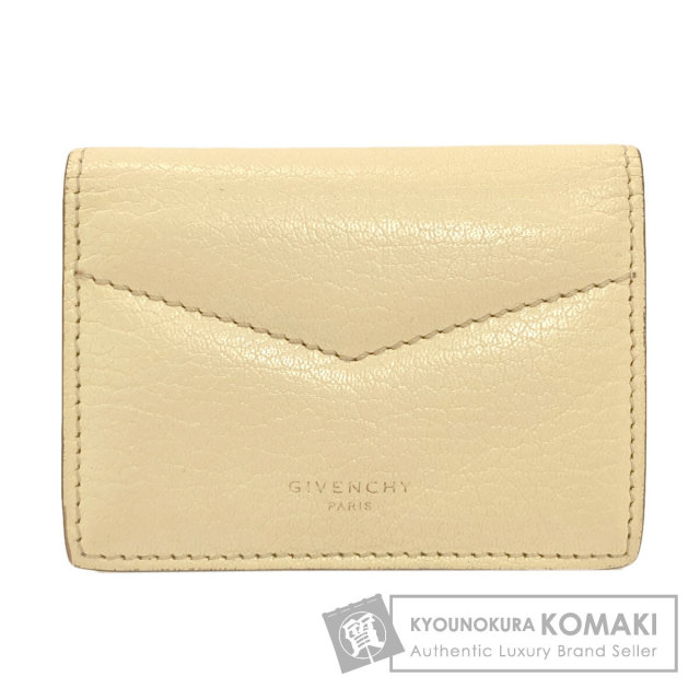✨美品✨GIVENCHY ジバンシー 2つ折り財布 ロゴ ブラウン レザー 金具 GIVENCHY - 二つ折りブランド財布GIVENCHYの通販 by shop｜ジバンシィ
