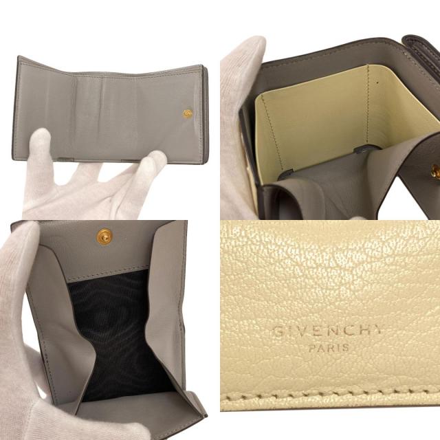 GIVENCHY ジバンシィ 二つ折り財布 レザー ゴールド GIVENCHY（ジバンシィ） ジバンシー 二つ折り財布 4G Medium Wallet