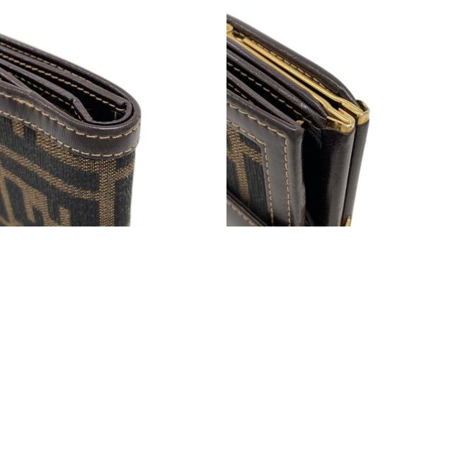 FENDI フェンディ 2つ折り札入れ ズッカ柄 FF ロゴ メンズ