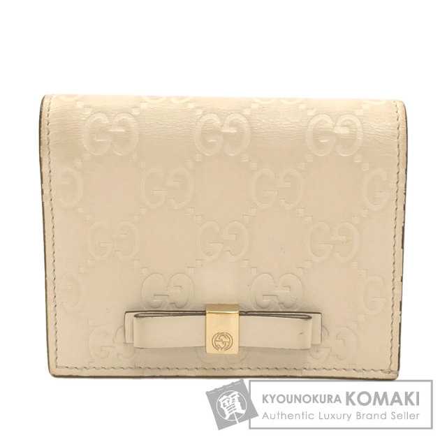 グッチ 二つ折り財布（小銭入れなし） グッチシマ GGシグネチャー