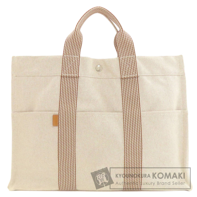 HERMES エルメス ニューフールトゥMM トートバッグ キャンバス 