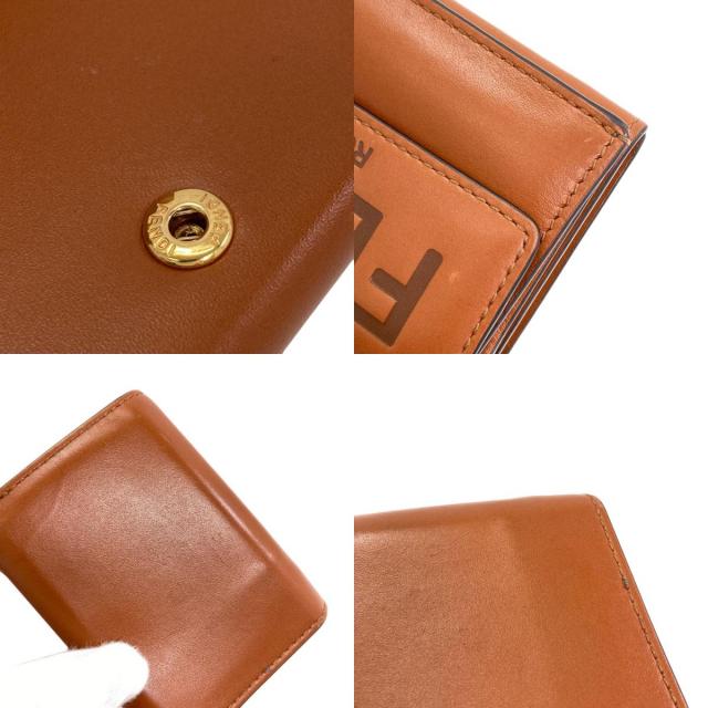 FENDI フェンディ ロゴ 二つ折り財布（小銭入れあり） レザー レディース [中古] FENDI フェンディ 三つ折り財布 二つ折り財布（小銭入れあり） レザー