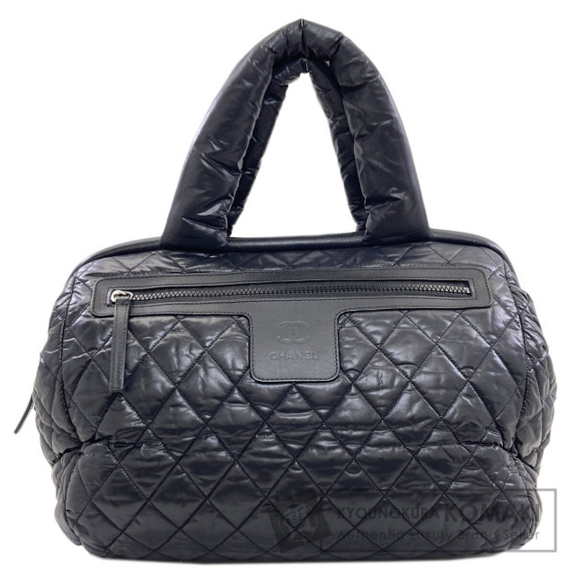 シャネル ボストンバッグ コココクーン シルバー金具