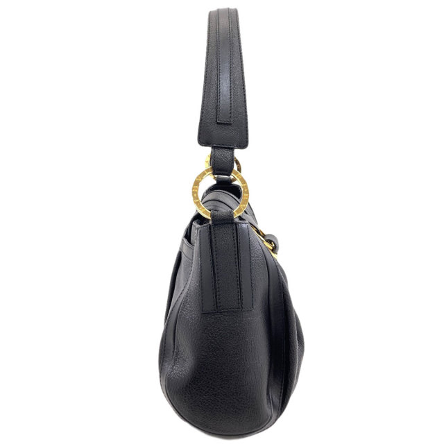 【美品】BVLGARIブルガリレザー 2WAY ショルダーバッグブラックA4可 ブルガリ BVLGARI ブルガリ ブルガリ アルバ 2way ハンドバッグ 斜