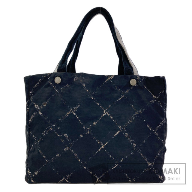 CHANEL シャネル コココクーン シルバー金具 ボストンバッグ ナイロン