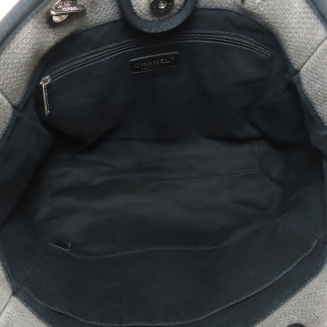 シャネル トートバッグ ドーヴィル シルバー金具