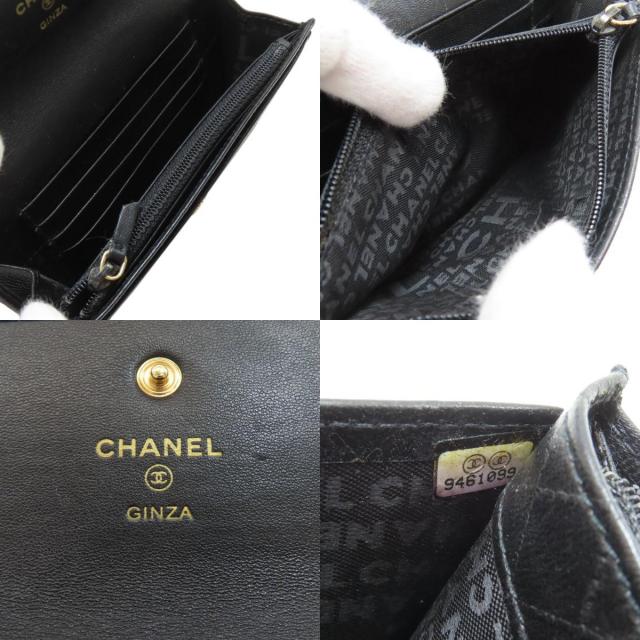 CHANEL シャネル カメリア マトラッセ 銀座限定 ゴールド金具 長財布
