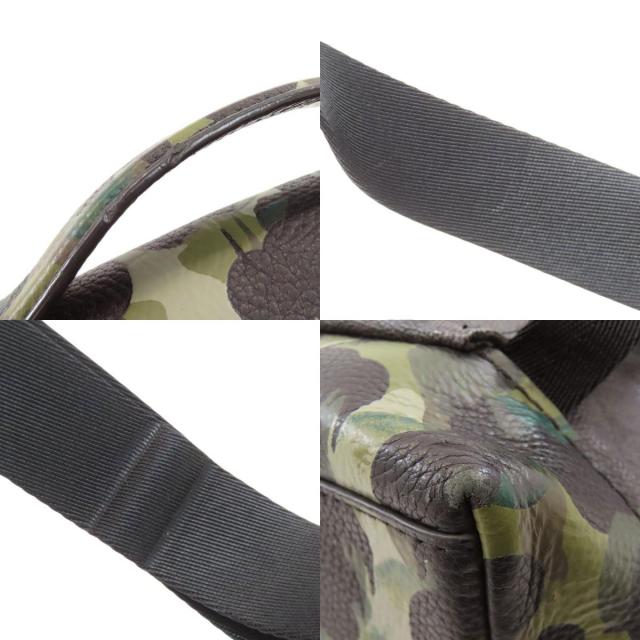 COACH コーチ CA266 迷彩柄 2WAY ショルダーバッグ レザー/PVC