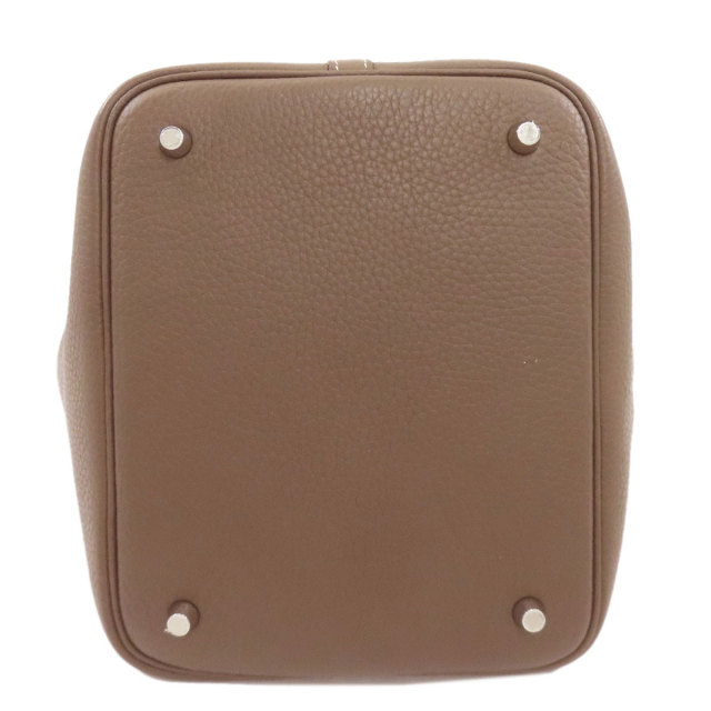 エルメス ハンドバッグ ピコタンロックMM エトープ シルバー金具
