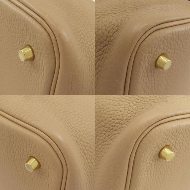 エルメス ハンドバッグ ピコタンロックMM トレンチ ゴールド金具