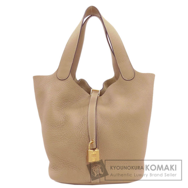 エルメス ハンドバッグ ピコタンロックMM トレンチ ゴールド金具