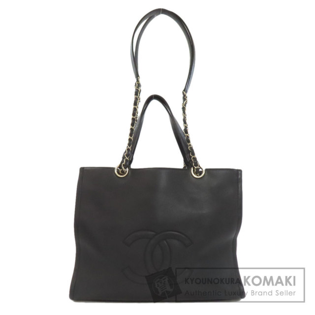 CHANEL シャネル ココマーク 2WAY トートバッグ カーフ レディース