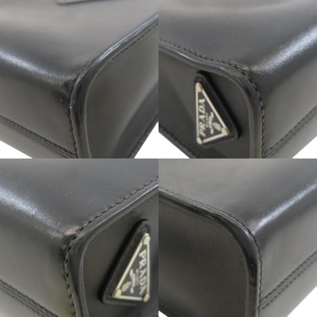 PRADA プラダ 1BA333 エンボスロゴ 2WAY ハンドバッグ ソフトカーフ