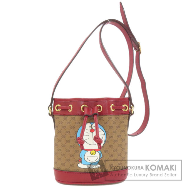 グッチ ショルダーストラップ 巾着ショルダー ドラえもんコラボ