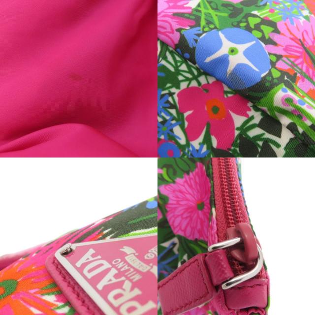 プラダ トートバッグ ロゴ金具 フラワー 2WAY