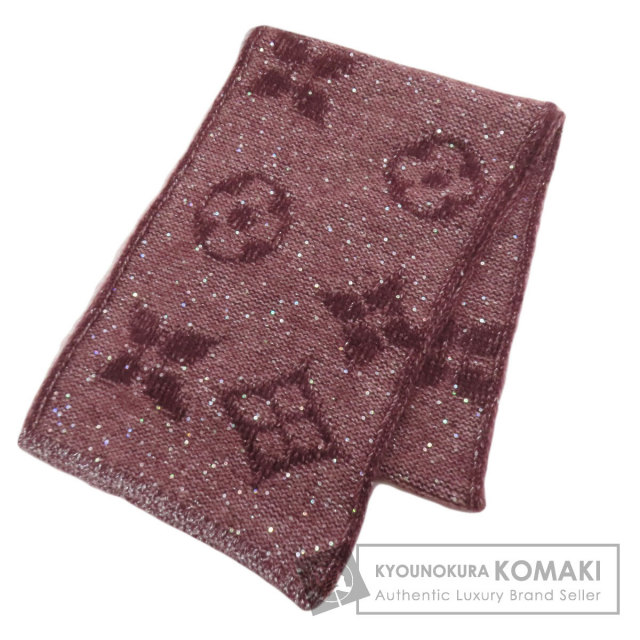 LOUIS VUITTON ルイヴィトン M77815 大判ショール モノグラム ストール ウール シルク レディース [中古] LOUIS VUITTON（ルイ・ヴィトン） M77815 大判ショール モノグラム