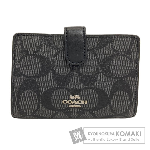 コーチ 二つ折り財布（小銭入れあり） シグネチャー