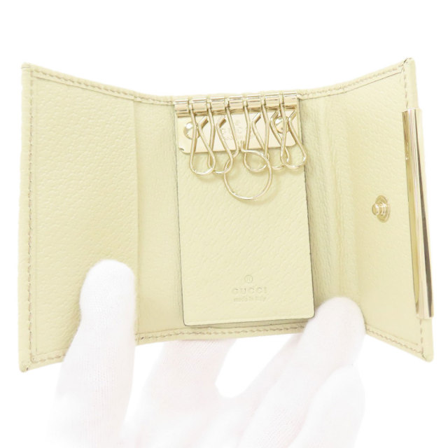 GUCCI グッチ 127048 GGキャンバス キーケース キャンバス/レザー