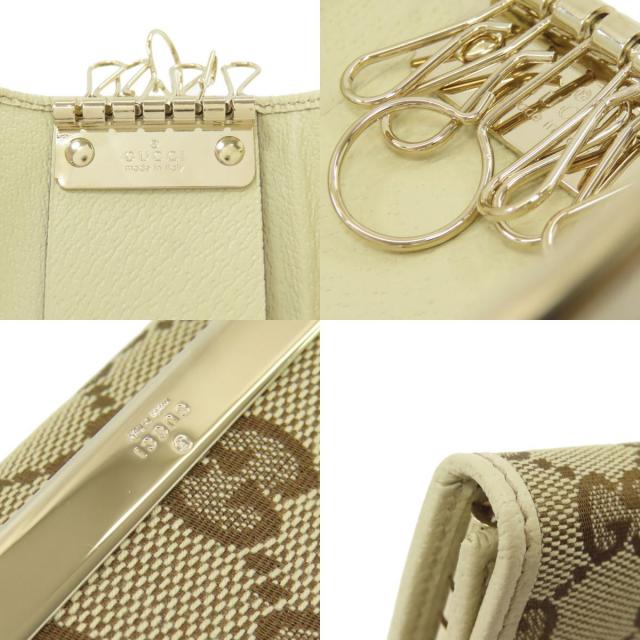 レア✨GUCCI ビジネスバッグ　gg柄　キャンバス×レザー　鍵 GUCCI（グッチ） 【中古】GUCCI キーケース 6連【非常に良い】GG柄 GG