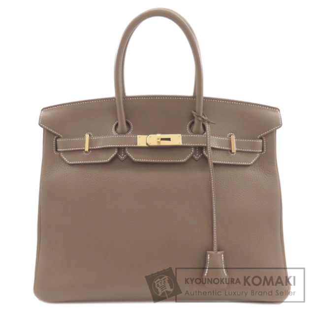 エルメス ハンドバッグ バーキン35 エトープ ゴールド金具