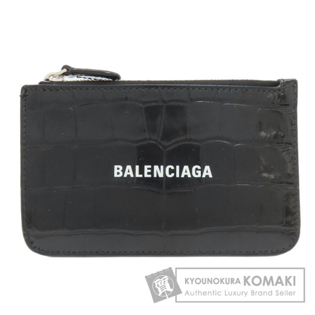 BALENCIAGA バレンシアガ 640535 ロゴプリント カードケース レザー