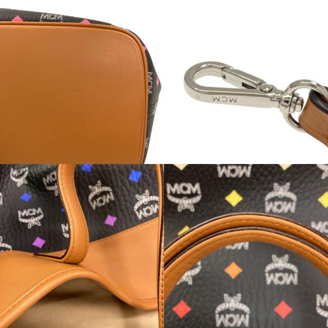 MCM エムシーエム ロゴ トートバッグ レザー レディース [中古
