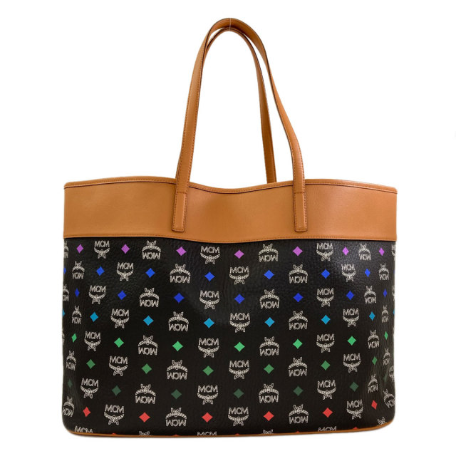 MCM エムシーエム ロゴ トートバッグ レザー レディース [中古