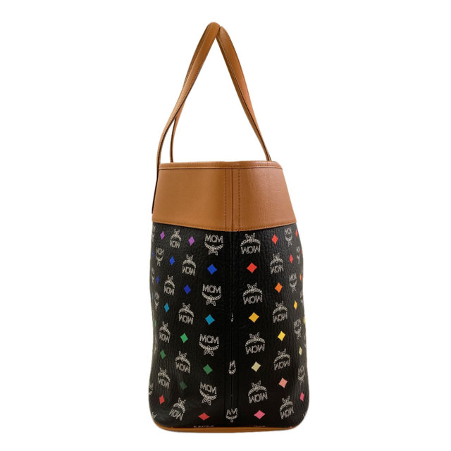 MCM エムシーエム ロゴ トートバッグ レザー レディース [中古