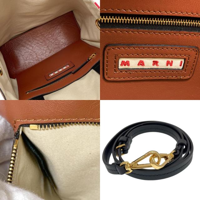 マルニ トートバッグ ストライプ 2WAY