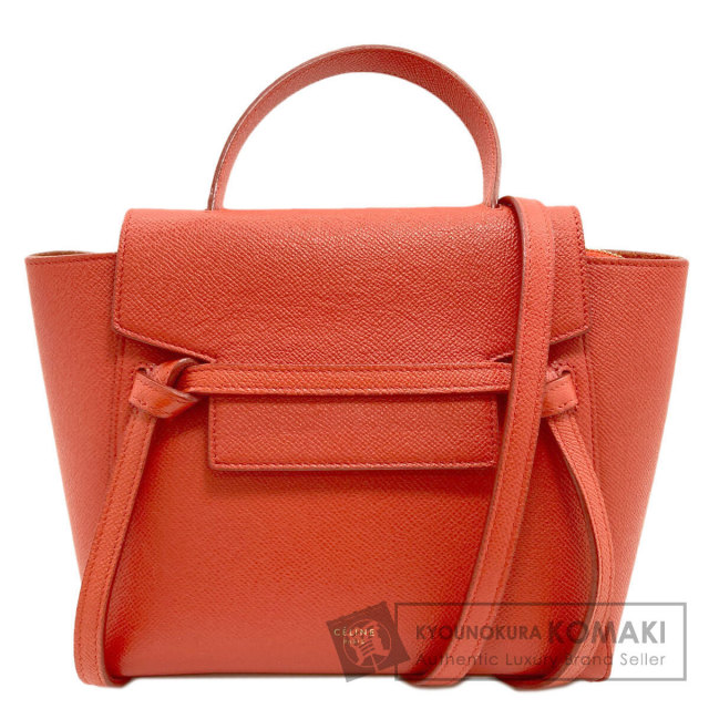 CELINE セリーヌ ナノ ベルトバッグ 2WAY ハンドバッグ カーフ