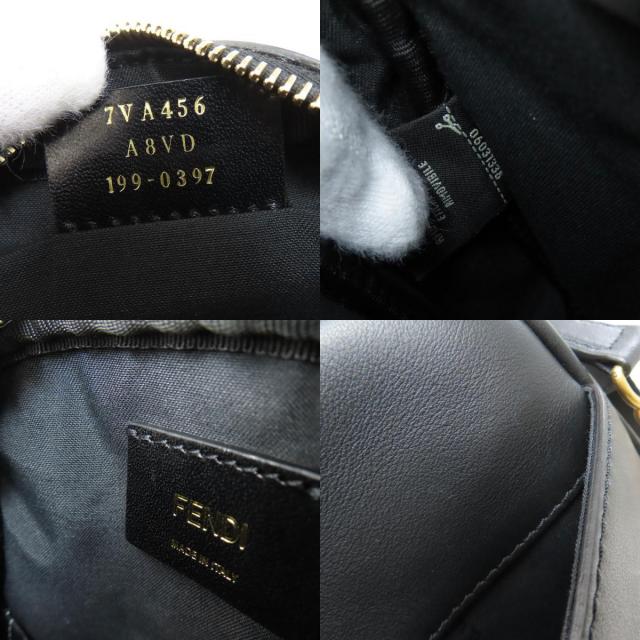FENDI フェンディ カリグラフィ スタッズ ショルダーバッグ レザー レディース [中古] FENDI フェンディ カリグラフィ スタッズ ショルダーバッグ レザー