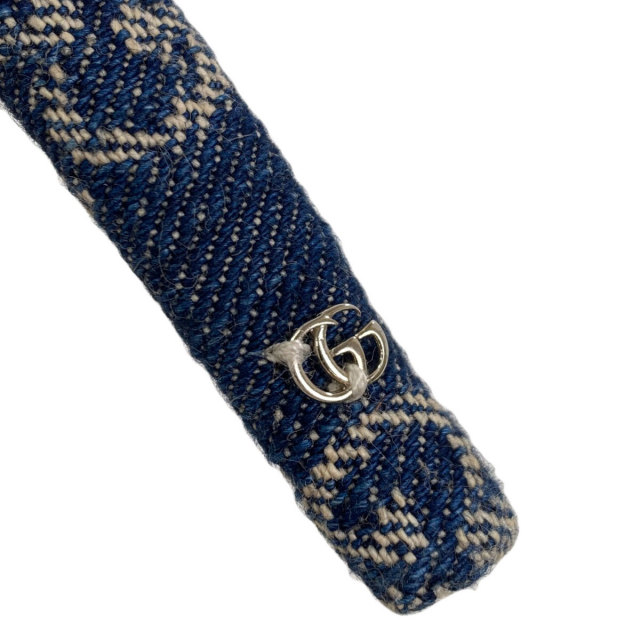 GUCCI グッチ カチューシャ GG ヘアアクセサリー デニム レディース