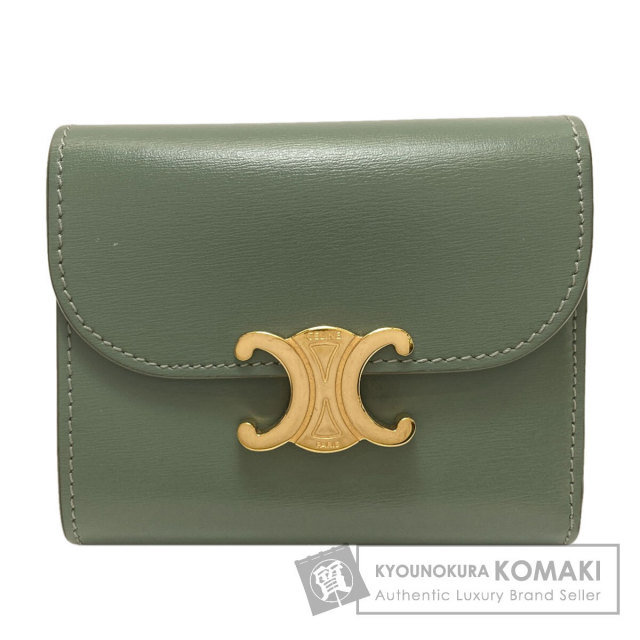 セリーヌ 二つ折り財布（小銭入れあり） トリオンフ フラップ 三つ折り