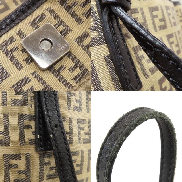 FENDI フェンディ ズッカ柄 トートバッグ キャンバス/レザー