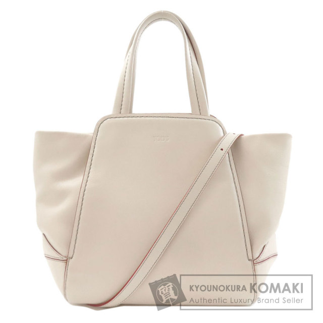 TODS トッズ 2WAY ハンドバッグ レザー レディース [中古] ブランド京