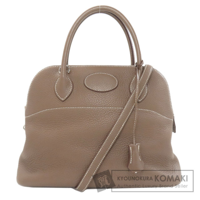 エルメス ハンドバッグ ボリード31 マカロン エトープ シルバー金具