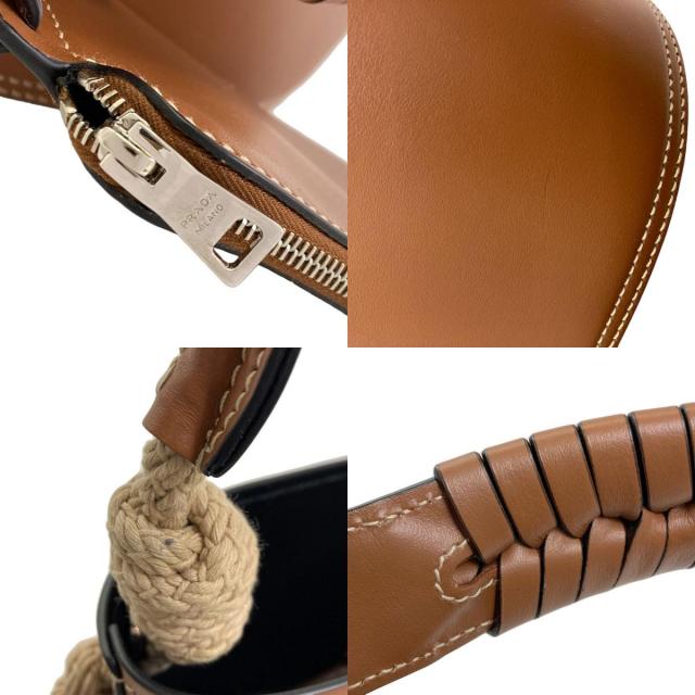 PRADA プラダ 1BE050 タンブール バケット ショルダーバッグ カーフ レディース [中古] PRADA プラダ 1BE050 タンブール バケット ショルダーバッグ カーフ