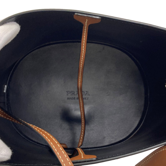 PRADA プラダ 1BE050 タンブール バケット ショルダーバッグ カーフ レディース [中古] PRADA プラダ 1BE050 タンブール バケット ショルダーバッグ カーフ
