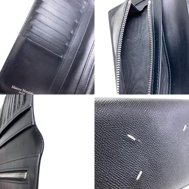 MaisonMargiela メゾン・マルジェラ ロゴ 長財布（小銭入れなし） レザー レディース [中古] MaisonMargiela メゾン・マルジェラ ロゴ 長財布（小銭入れあり
