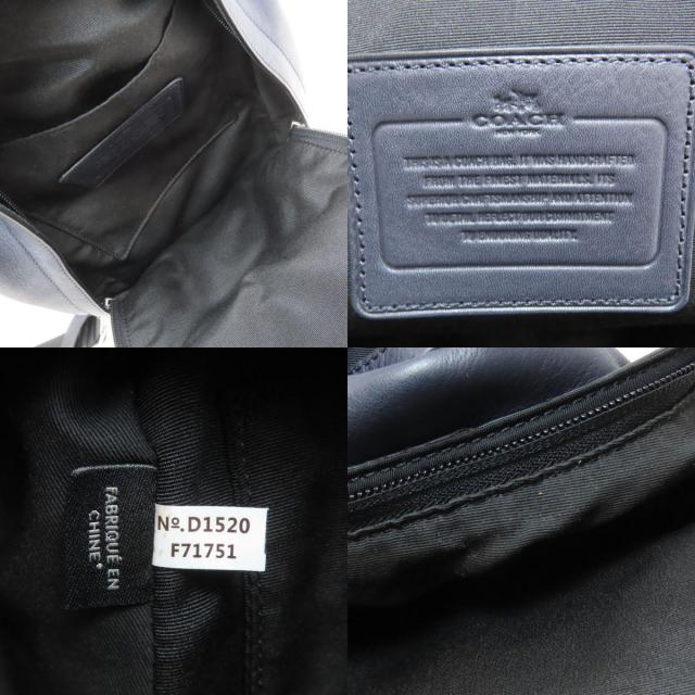 COACH コーチ F71751 ロゴ ボディバッグ レザー メンズ [中古