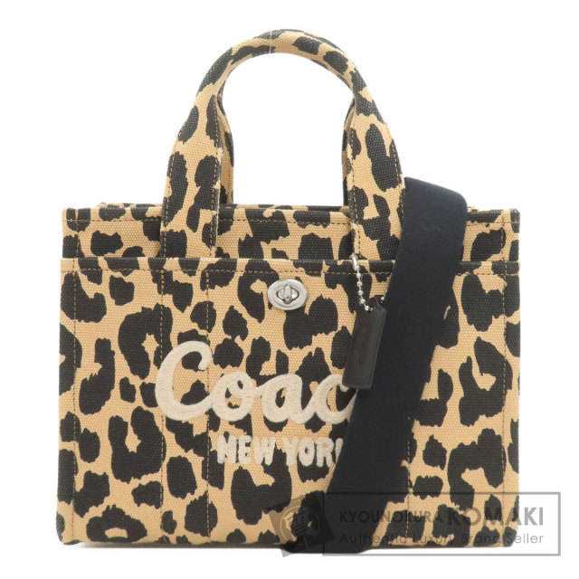 コーチ ハンドバッグ カーゴ トート 26 レオパードプリント 2WAY