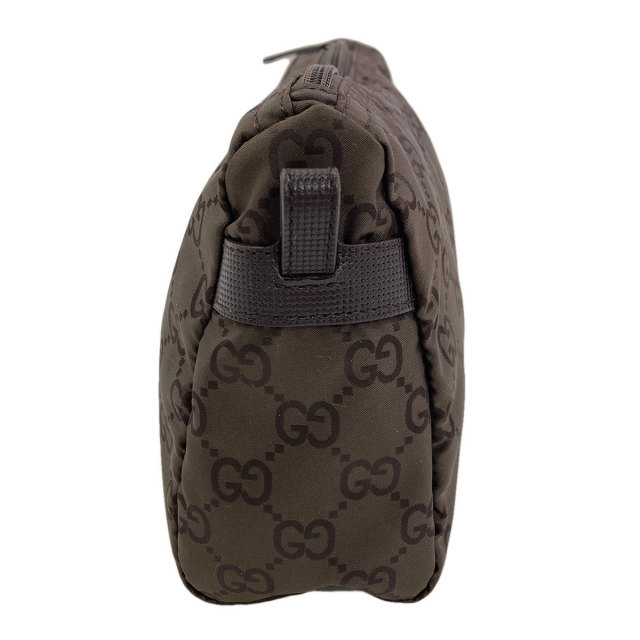 GUCCI グッチ ナイロン ポーチ ブラック 正規品 GG柄 GUCCI（グッチ） ポーチ レディース ブランド 化粧ポーチ GGナイロン