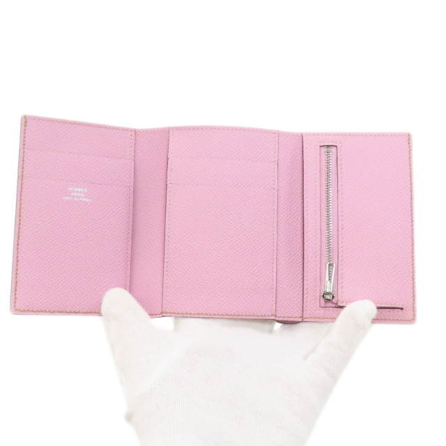 エルメス 二つ折り財布（小銭入れあり） ベアン コンビネ ヴェルソ シルバー金具