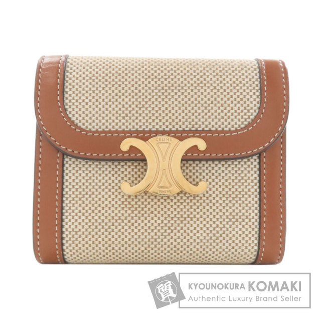 CELINE セリーヌ トリオンフ カードケース レザー レディース [中古