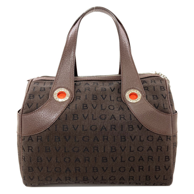 BVLGARI ブルガリ ロゴマニア ハンドバッグ キャンバス レディース