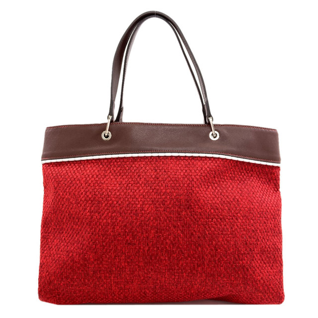 Longchamp ロンシャン ロゴ トートバッグ レザー/布素材 レディース