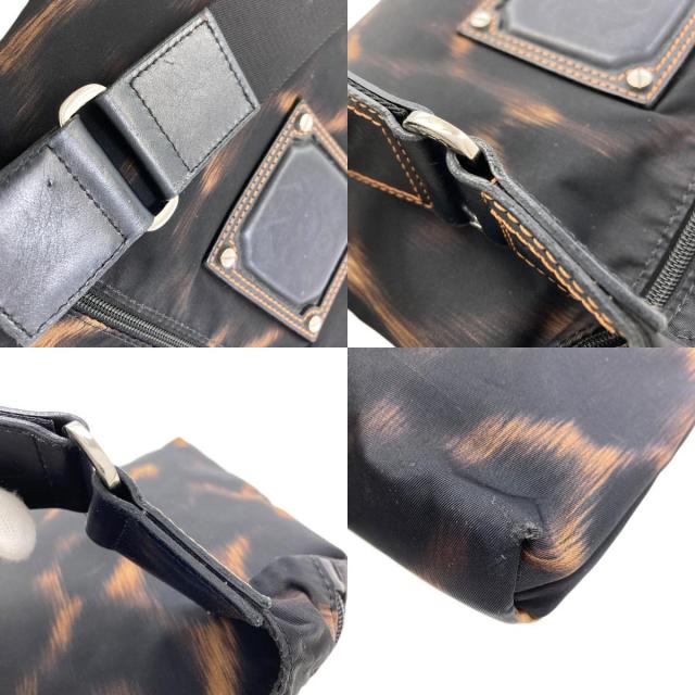 Longchamp ロンシャン レオパード柄 ショルダーバッグ ナイロン