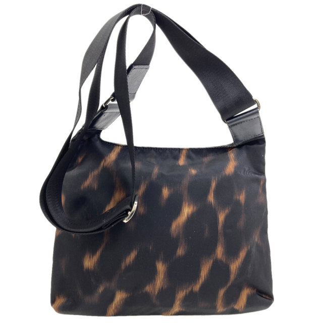 Longchamp ロンシャン レオパード柄 ショルダーバッグ ナイロン