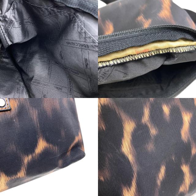 Longchamp ロンシャン レオパード柄 ショルダーバッグ ナイロン